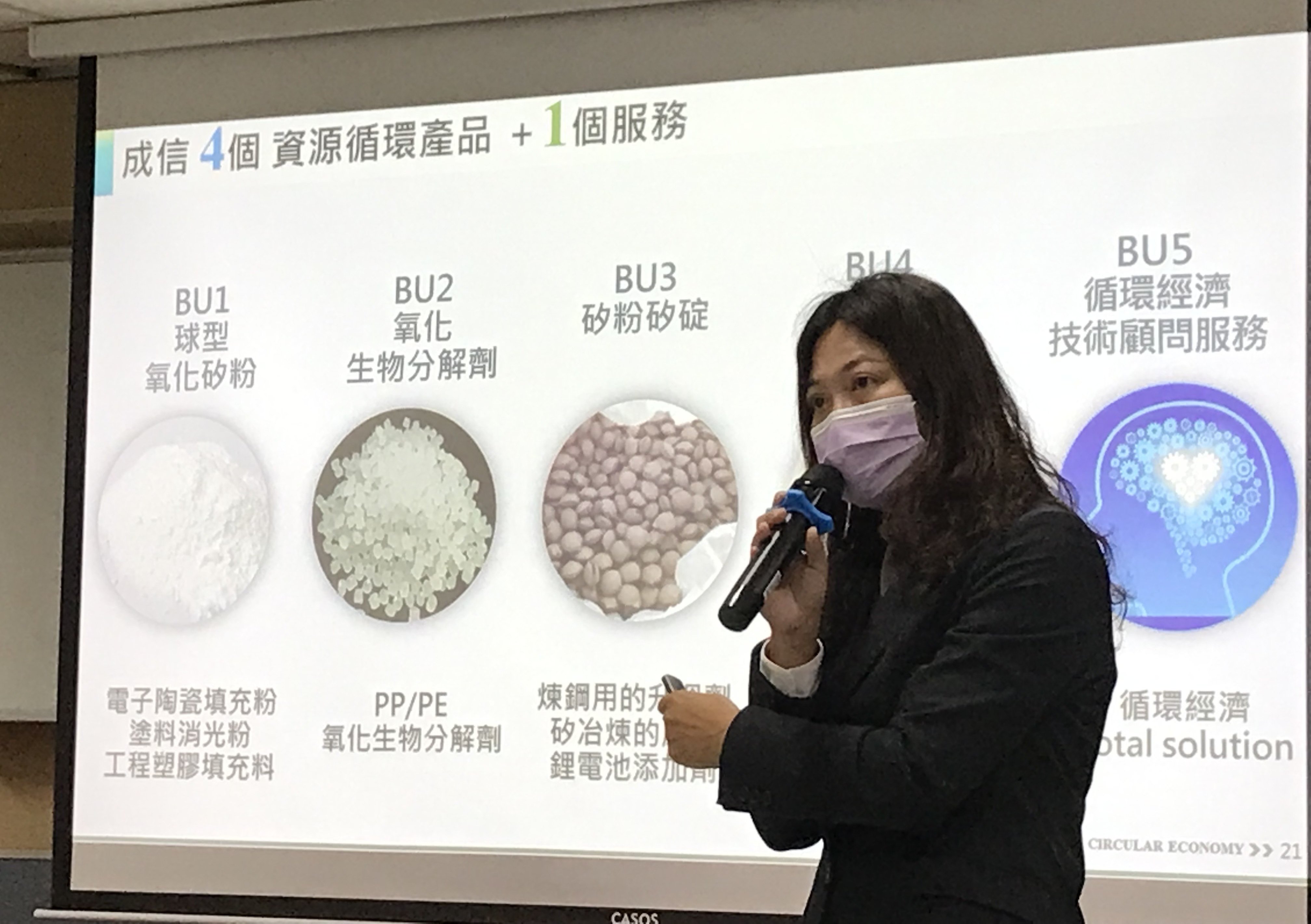 2022/05/27 General Manager Hsieh Yamin served as the keynote speaker of the SCEDA-Technology Industry Circular Economy Practical Seminar (Taichung Session)